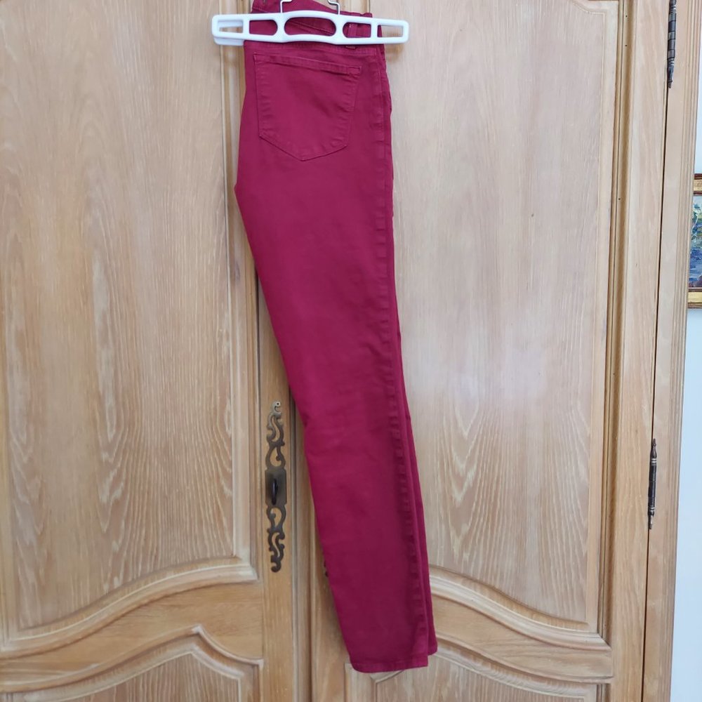 J Brand Skinny Leg Black Cherry Jeans 27